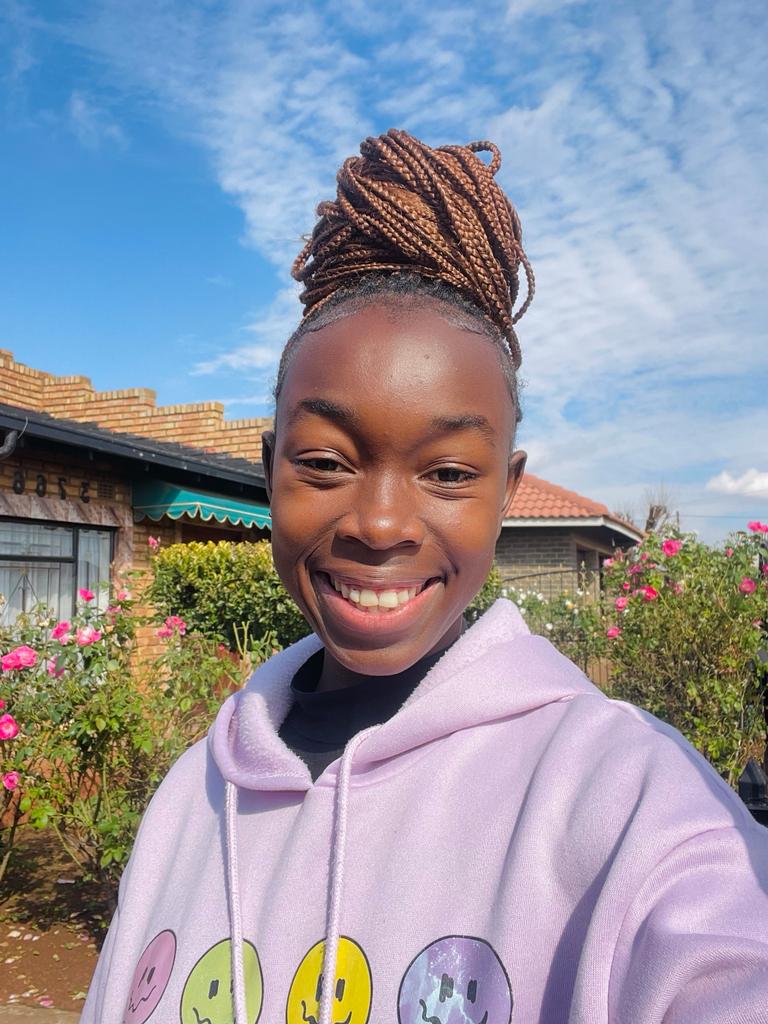 picture of Ntokozo sitting on a bench